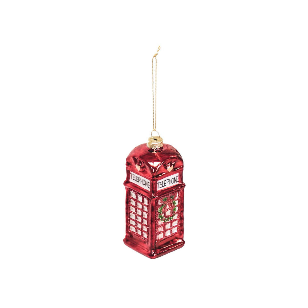 Boule de Noël Cabine Téléphonique Anglaise