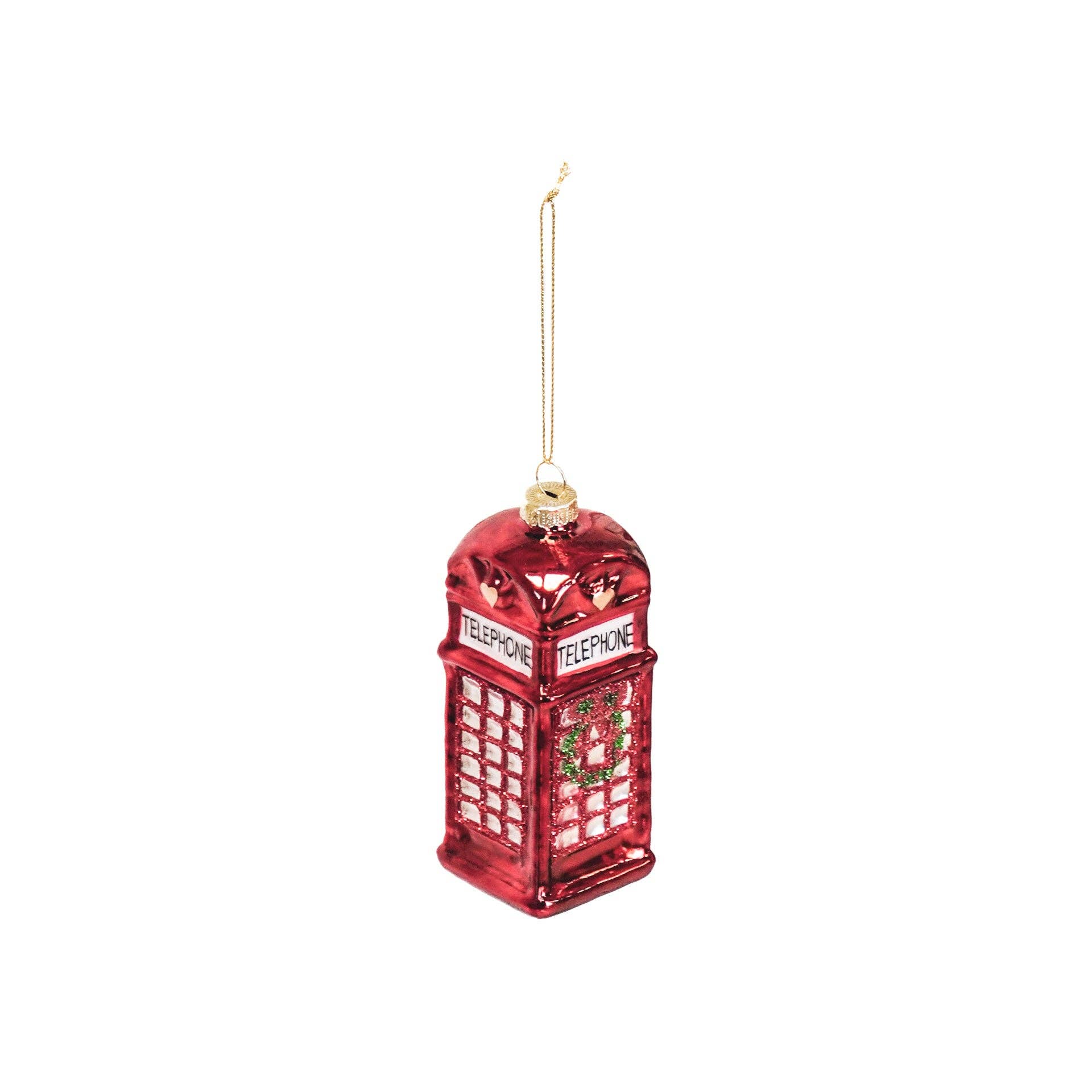 Boule de Noël Cabine Téléphonique Anglaise