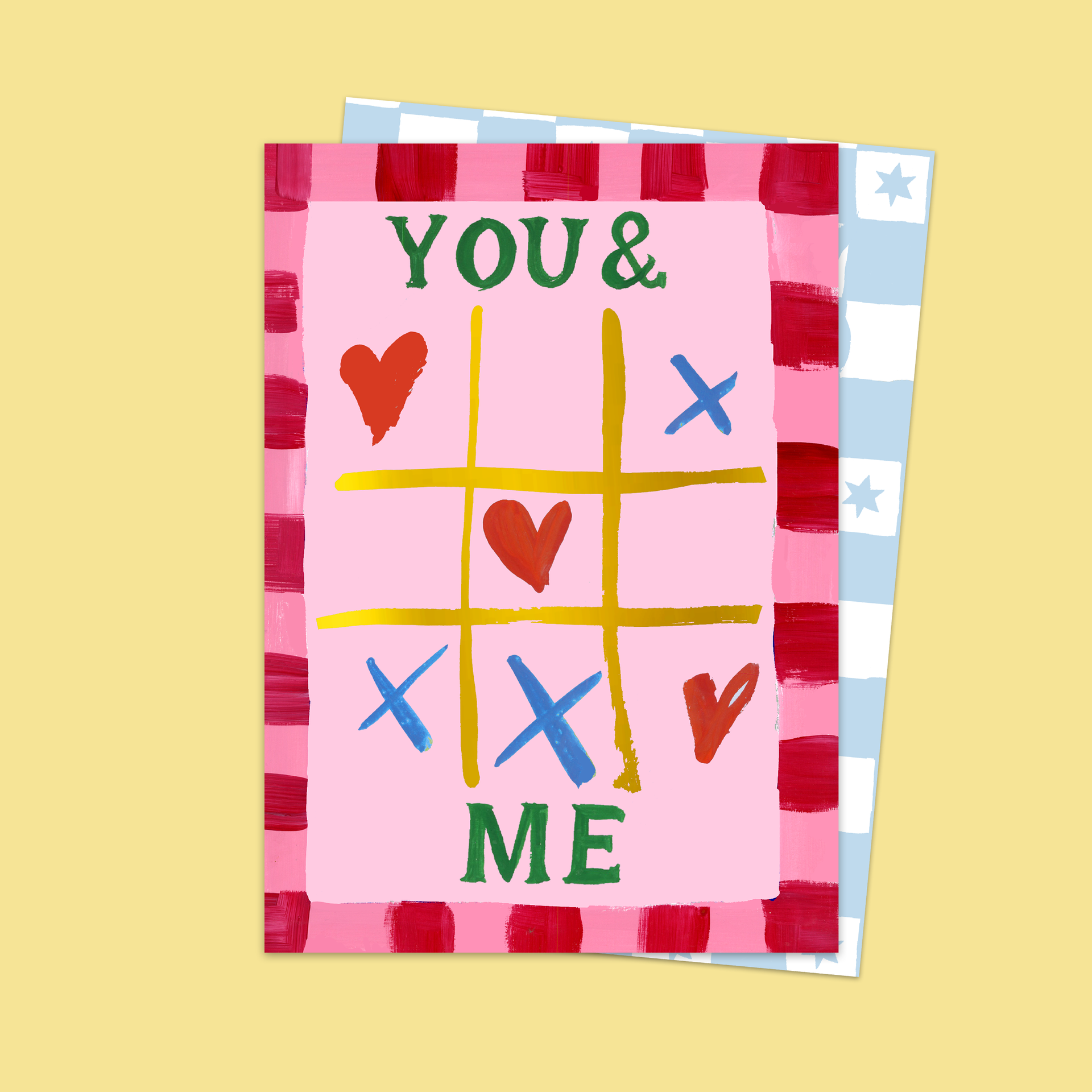 Toi & Moi Amour & Bisous Carte de Jeu