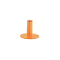 Candelabro - Base - Metallo - Arancione - 8x8x6,5cm