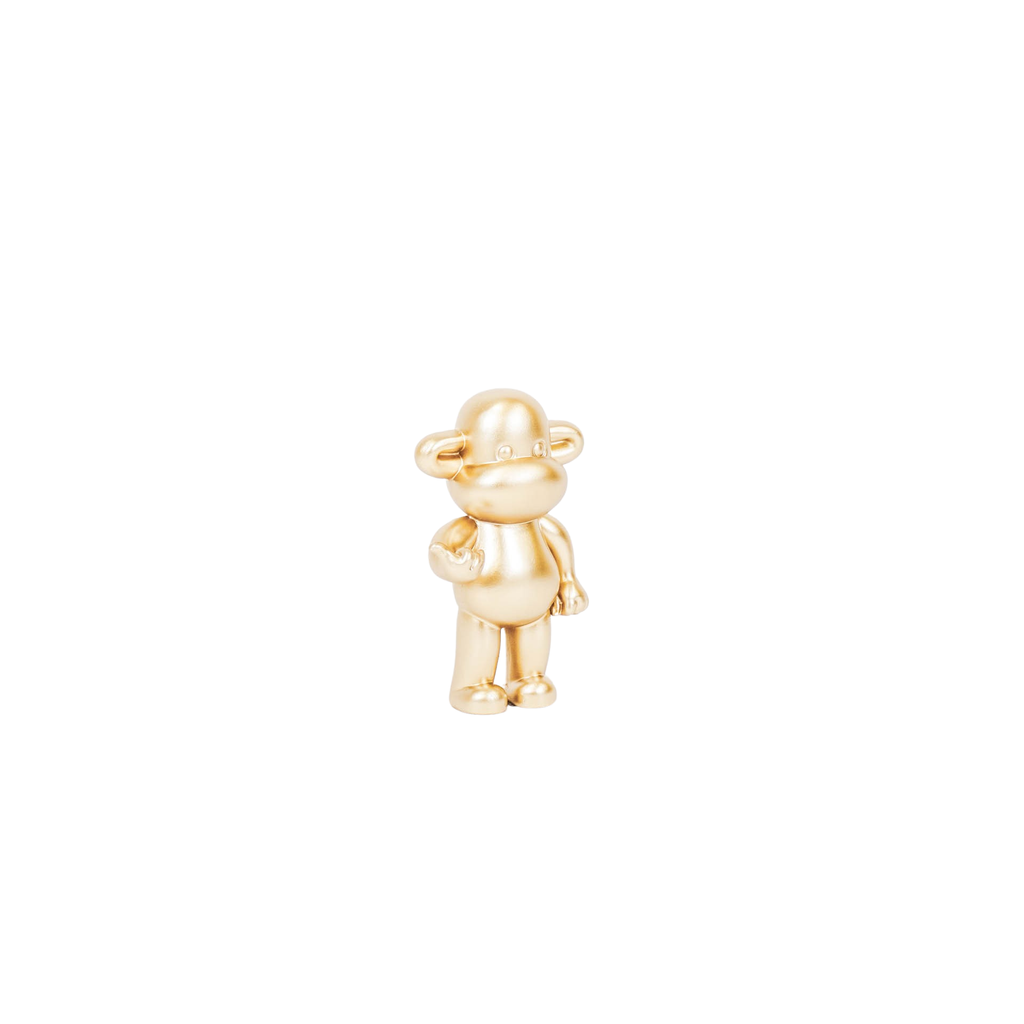 Ornament - Hanging Loose Monkey Figurine 'The Legend' - Polyresin - Gold - 20.5x13.5x35cm