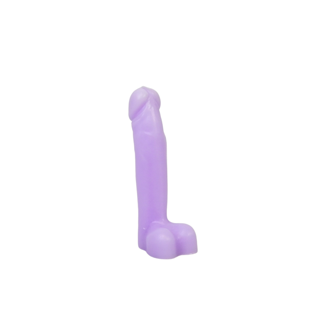 Candle - Wick - Wax - Lilac - 160 grams - 7x5.5x17cm