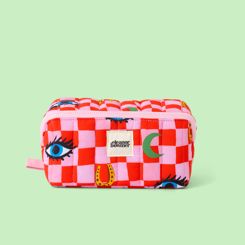 Checkmark Icons Flat Lay Toiletry Bag