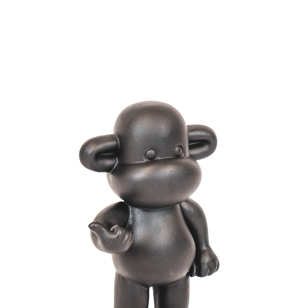 Statuetta Scimmia Hang Loose "La Leggenda" - Nero S