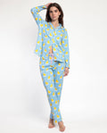 Pyjama à manches longues ouvert Femme - Canard « Sweet Duckling”