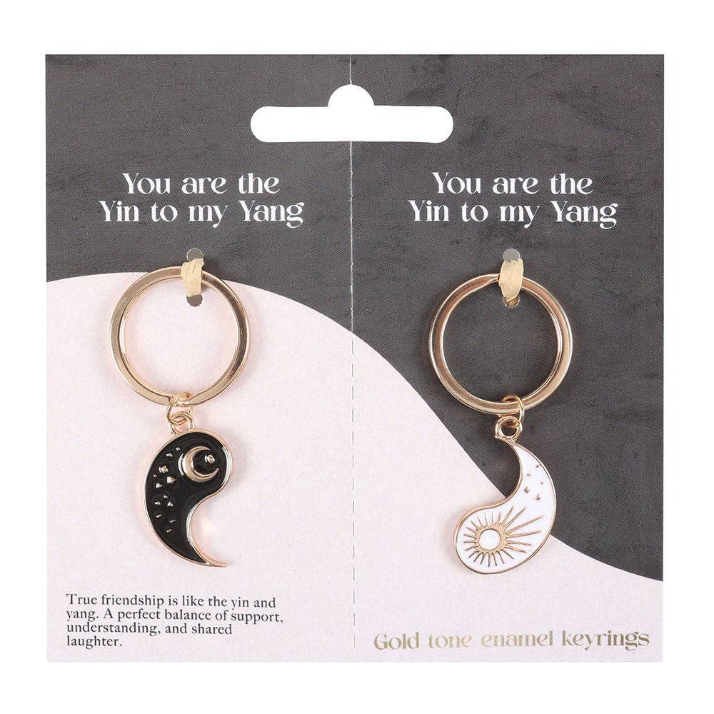 Paire de porte-clés Yin Yang Best Friend