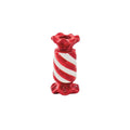 Candlestick - Toffee Candy - Ceramic - Red/White - 7.5x7.5x13 cm