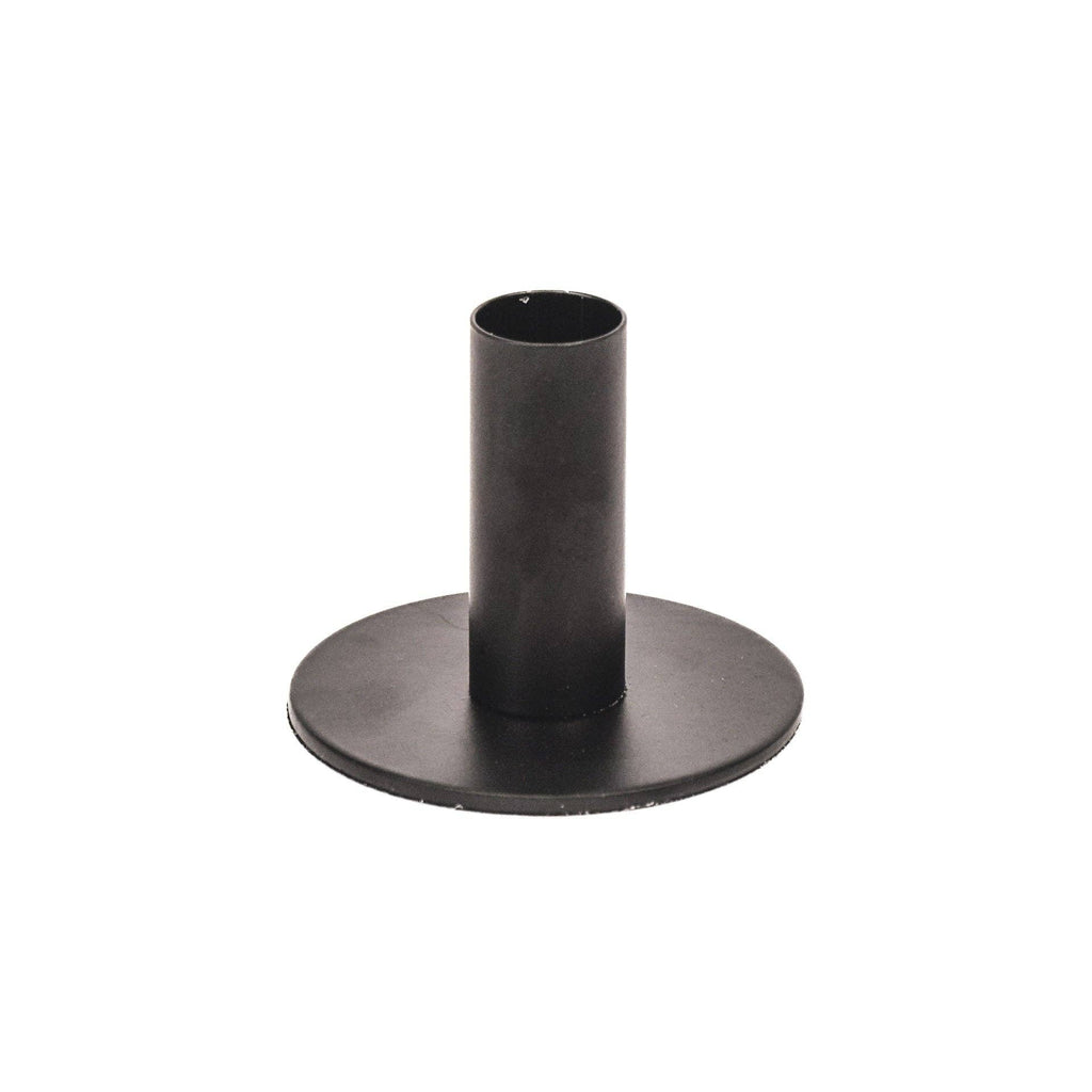 Candelabro - Base - Metallo - Nero - 8x8x6,5cm