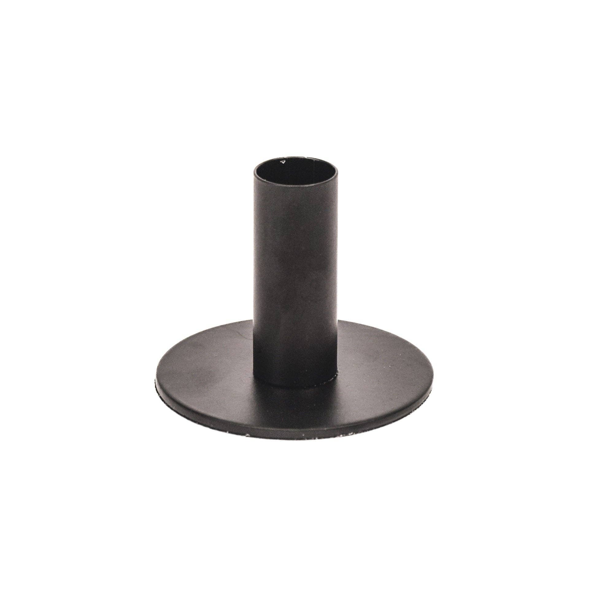 Candelabro - Base - Metallo - Nero - 8x8x6,5cm