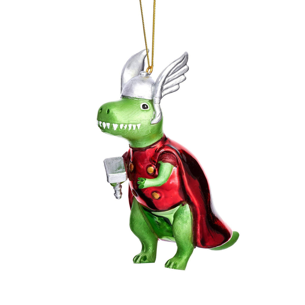 Boule de Noël T-Rex Thor