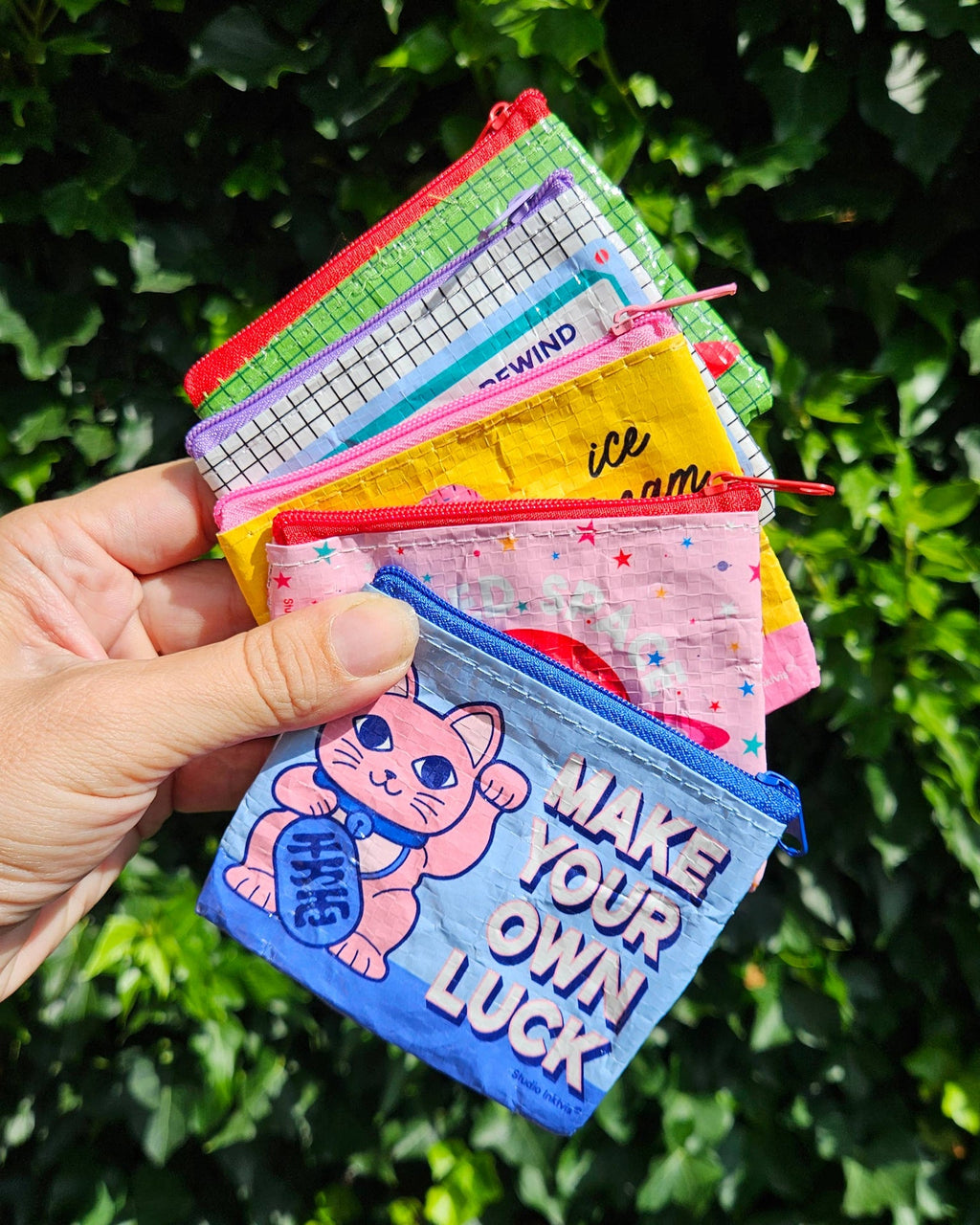 Mini Lucky Cat Coin Purse “Make your own Luck”