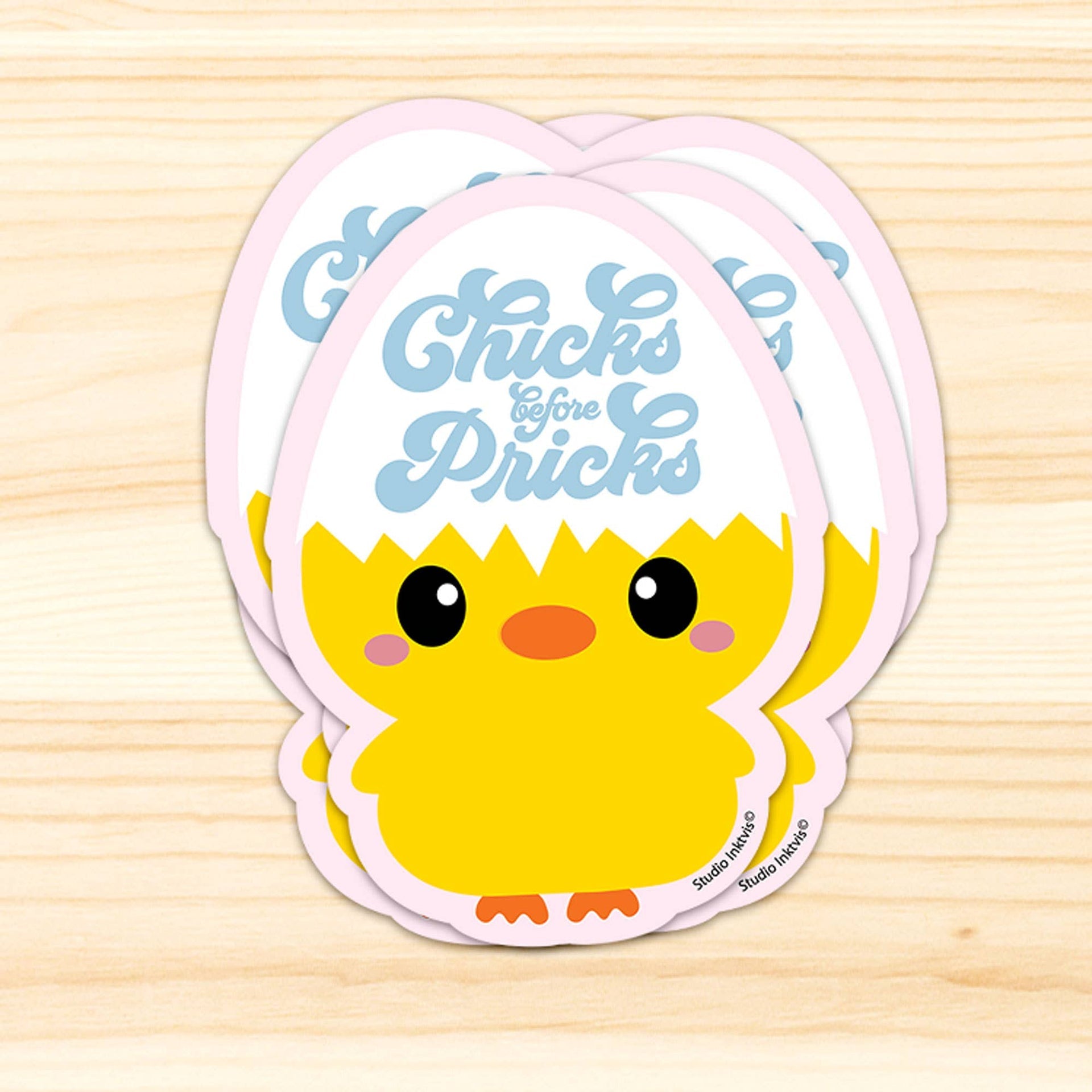 Autocollants Poussin « Chicks before Pricks »