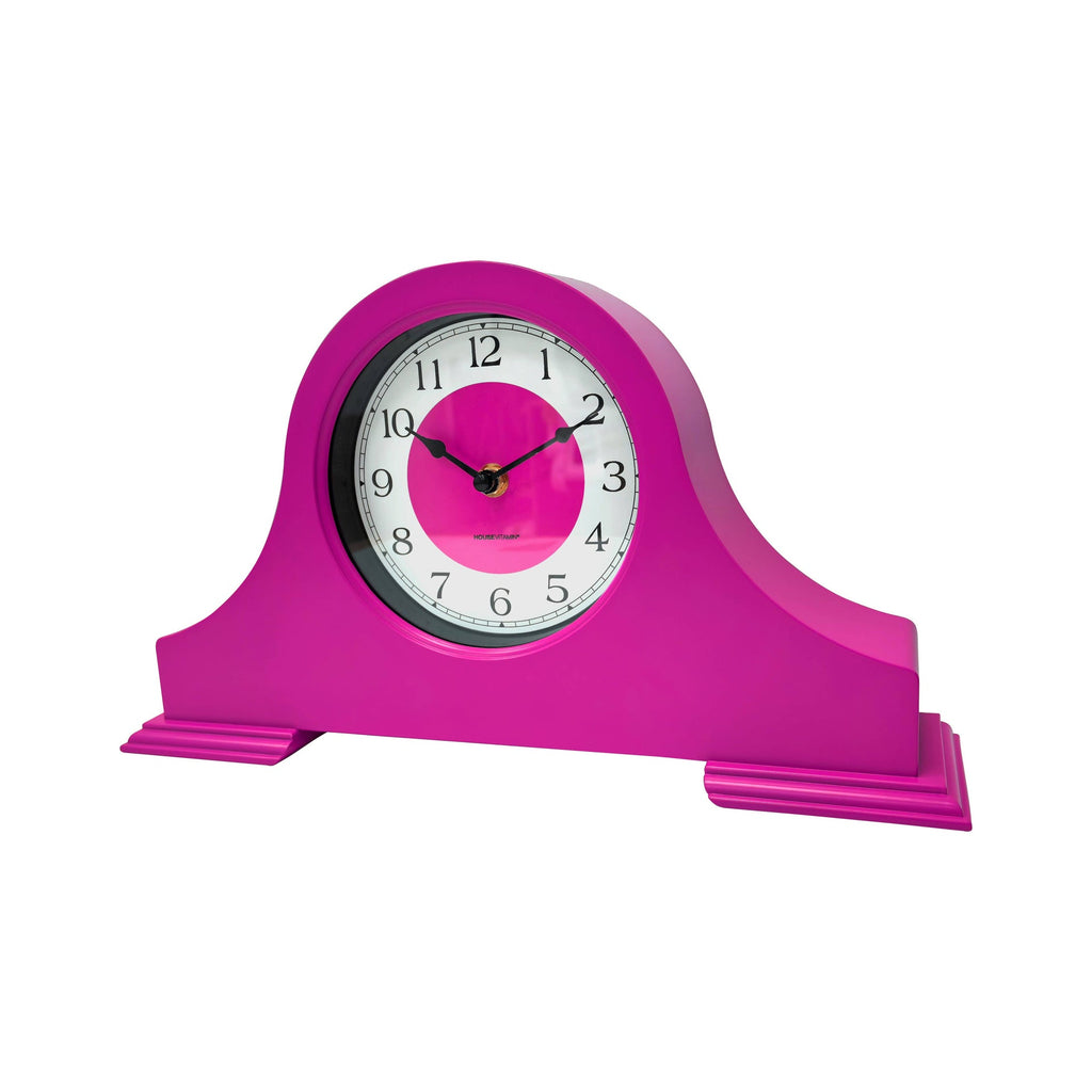 Orologio - Pendola da camino - Rosa neon - 36x8,5x20 cm