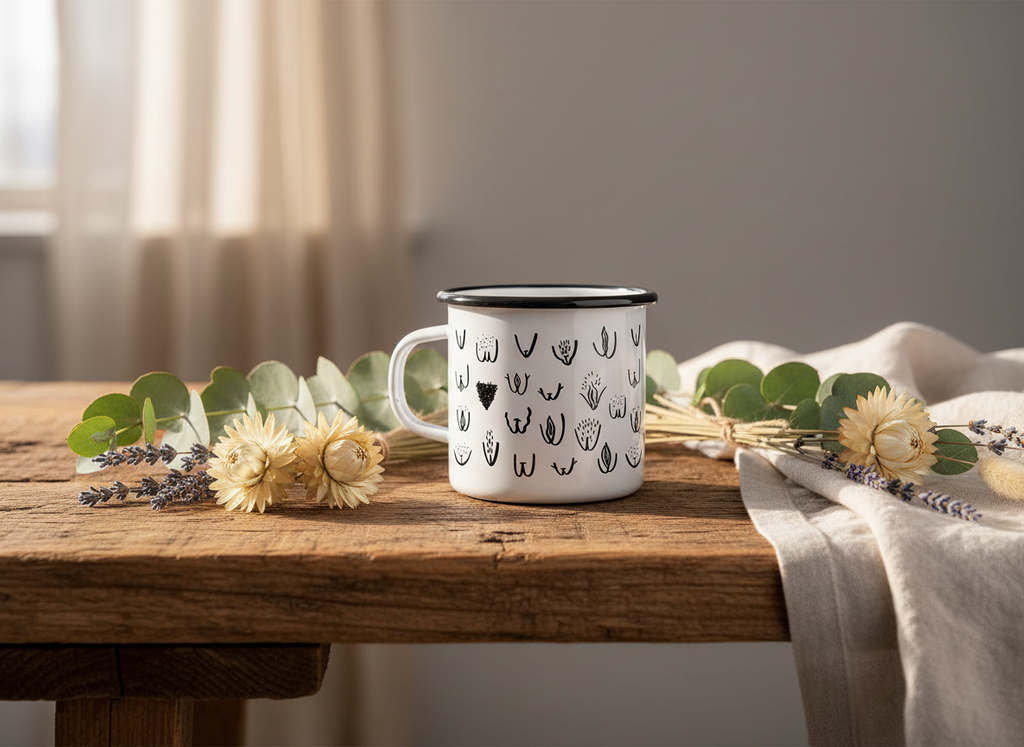 Tazza in smalto - Vulvarines