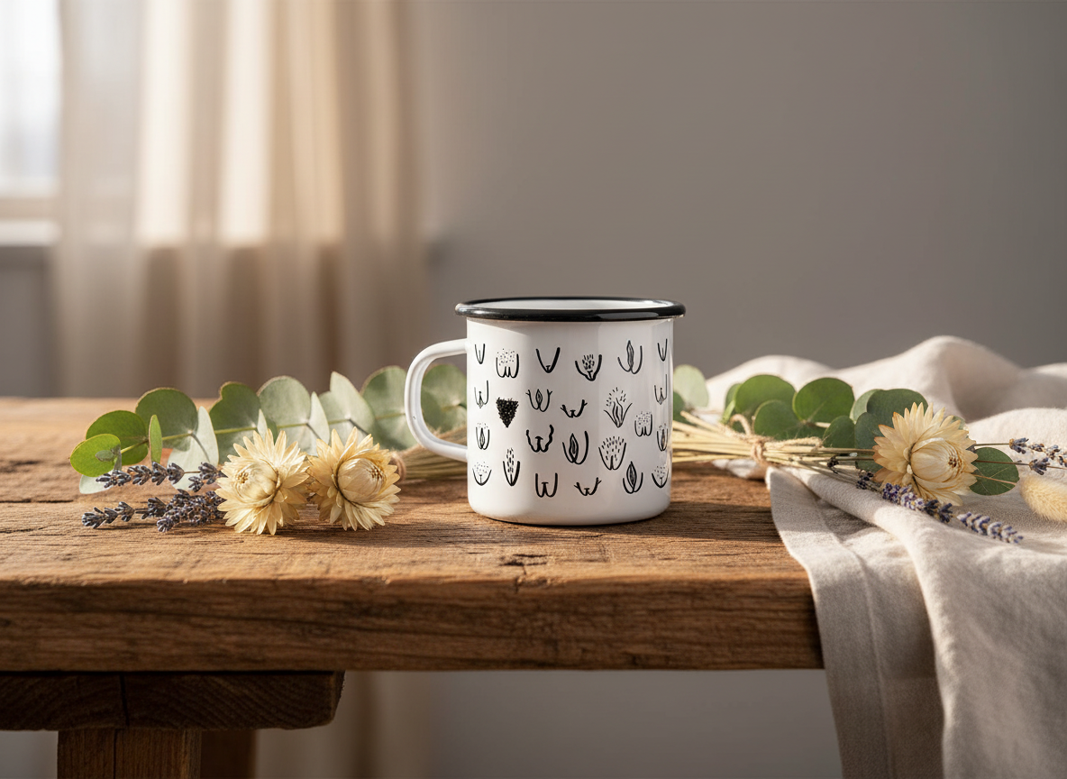 Tazza in smalto - Vulvarines