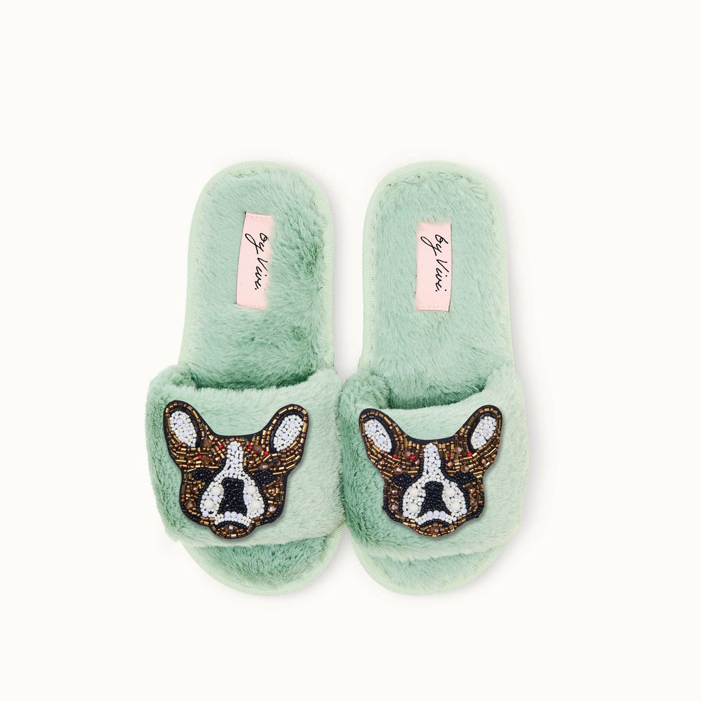 Paire de broches pour Chaussons - Bouledogue français