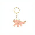 Porte-clés en émail Axolotl