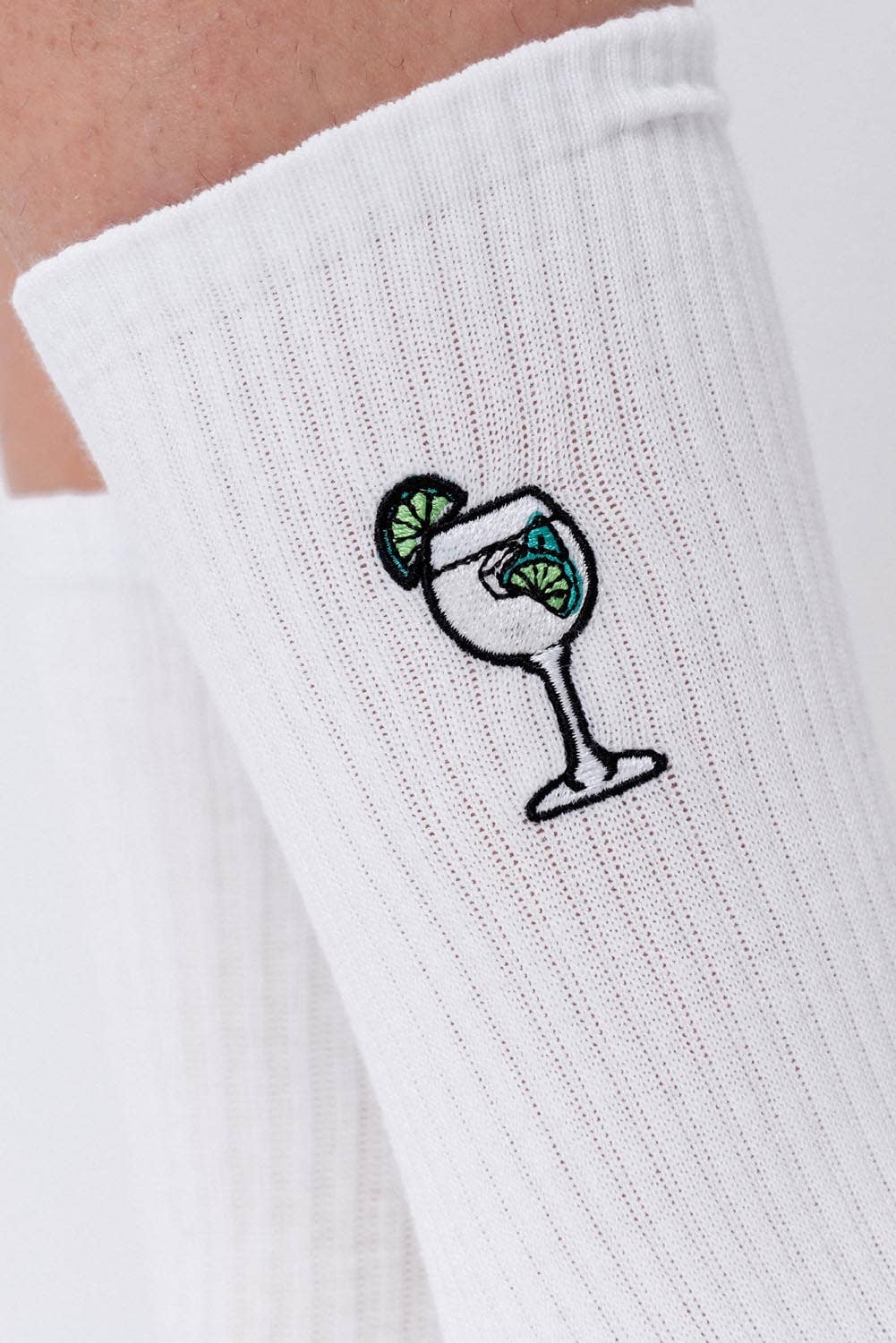 Chaussettes brodées Hugo Spritz