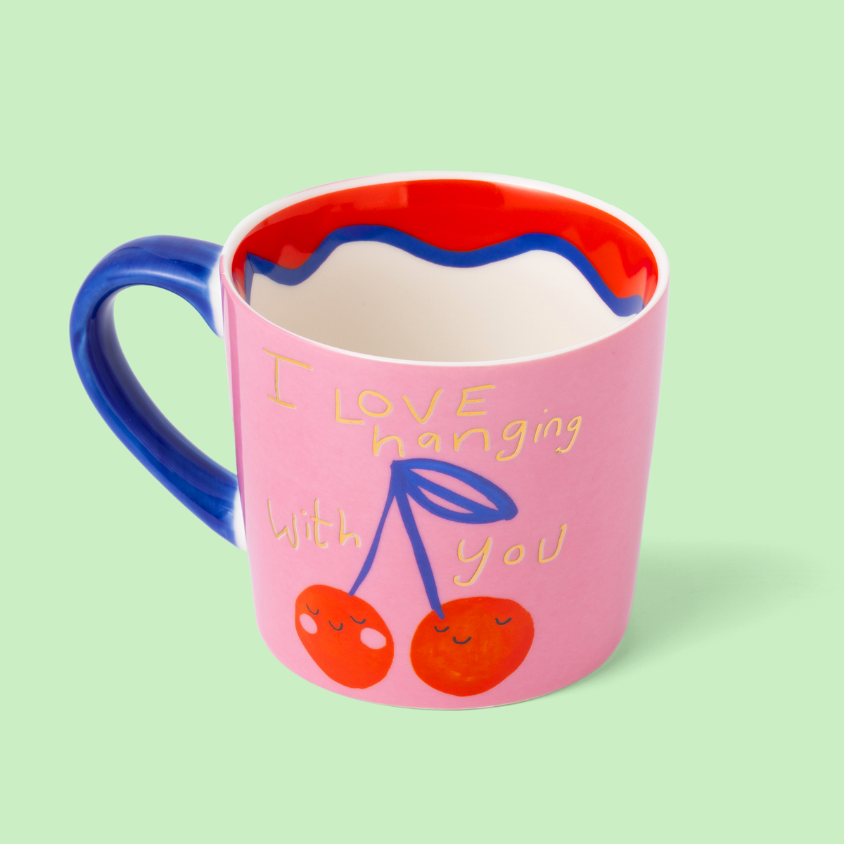 Mug Cerises « J’aime traîner avec toi » – 300 ml