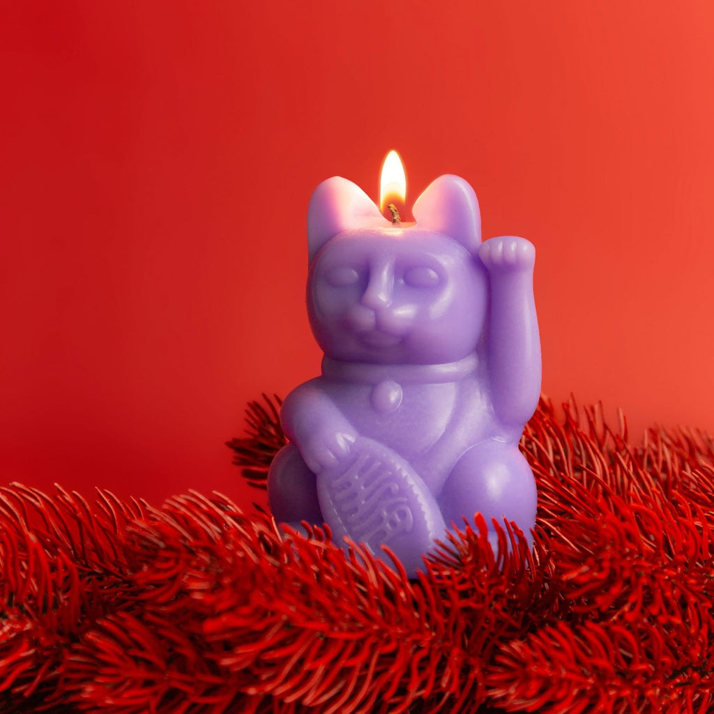 Candela Gatto Portafortuna Lilla