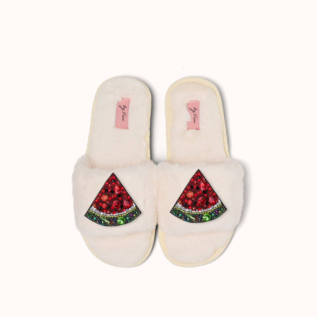 Paire de broches pour Chaussons - Pastèque