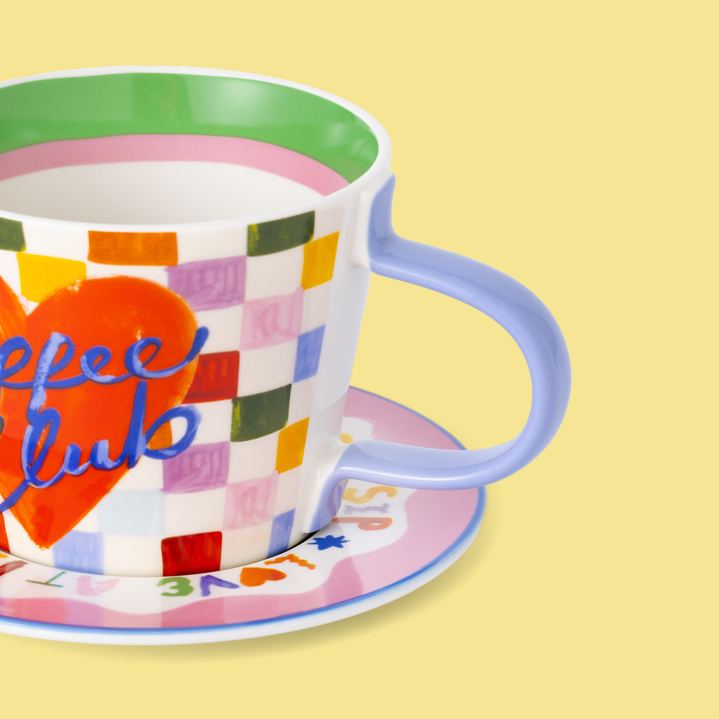 Tasse et soucoupe Coffee Club