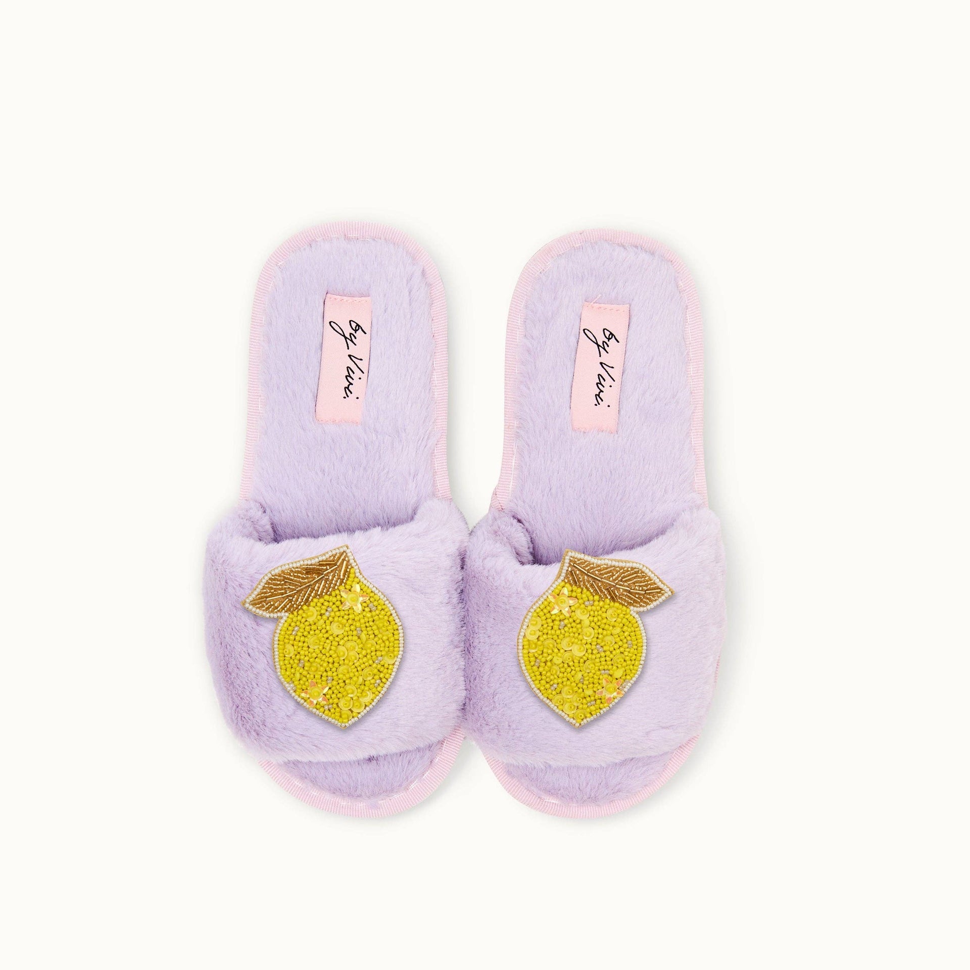 Paire de broches pour Chaussons - Citron