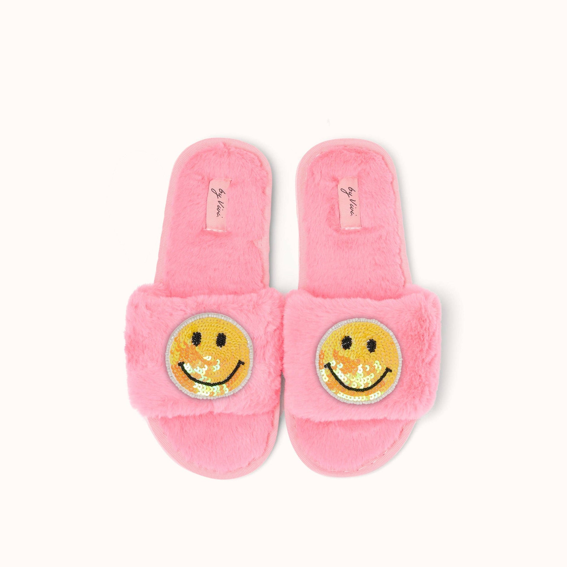 Paire de broches pour Chaussons - Smiley Jaune