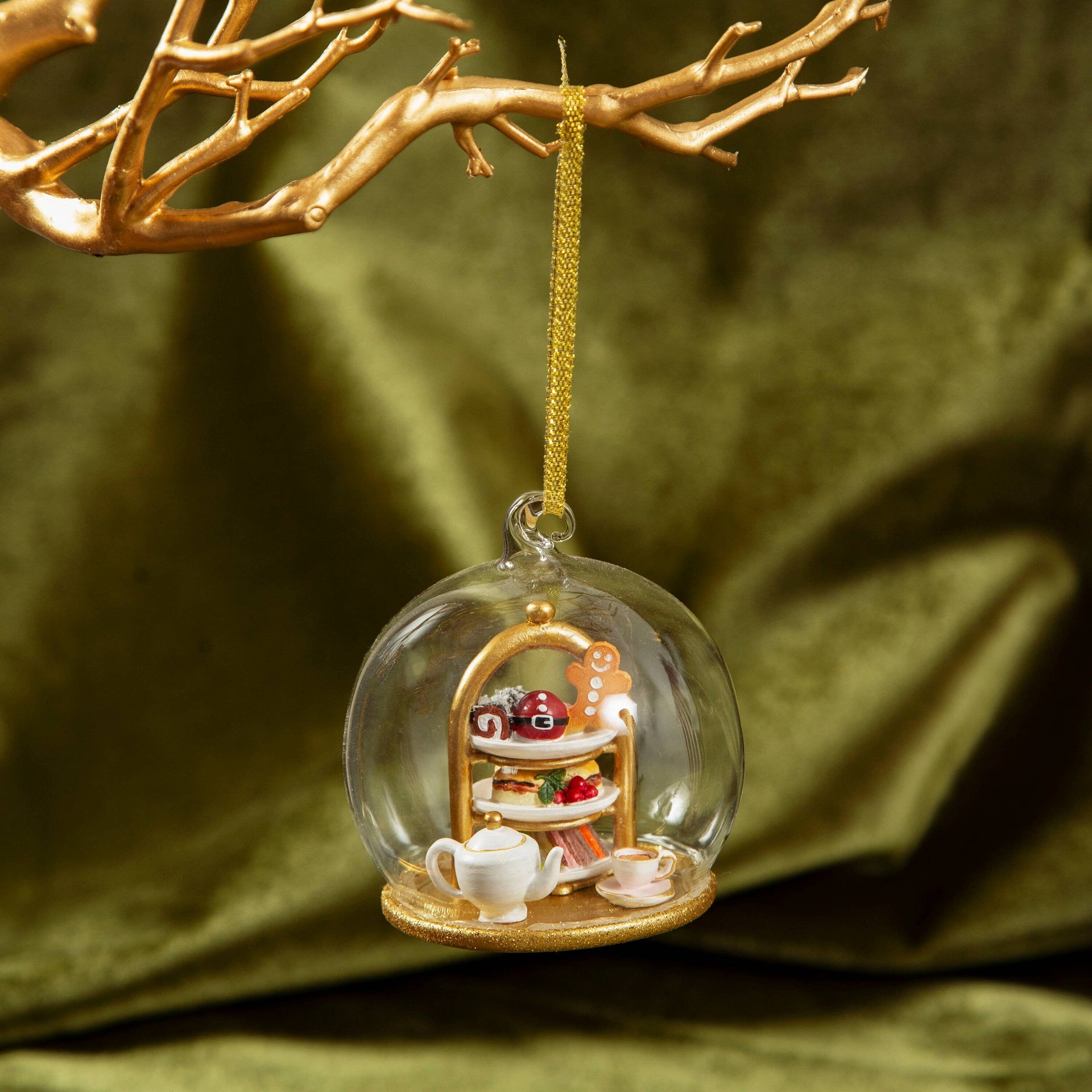 Boule de Noël Dôme Tea Time