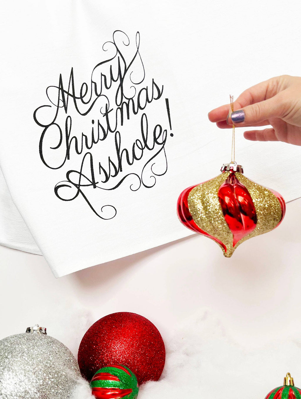 Strofinaccio Merry Christmas Asshole