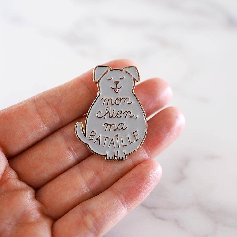 Pin's "Mon Chien, Ma Bataille"
