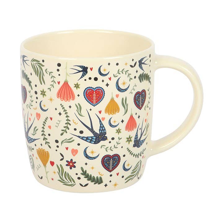 Floral Folk Cream Mug