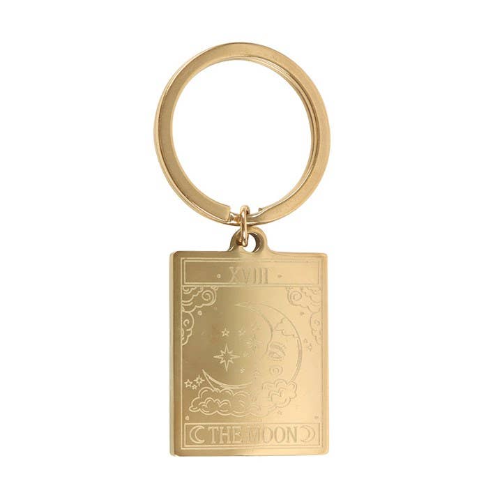 Moon Tarot Card Keychain