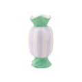 Vaso - Vaso per fiori Bonbon Toffee - Menta/Lilla - 9,5x9,5x21 cm