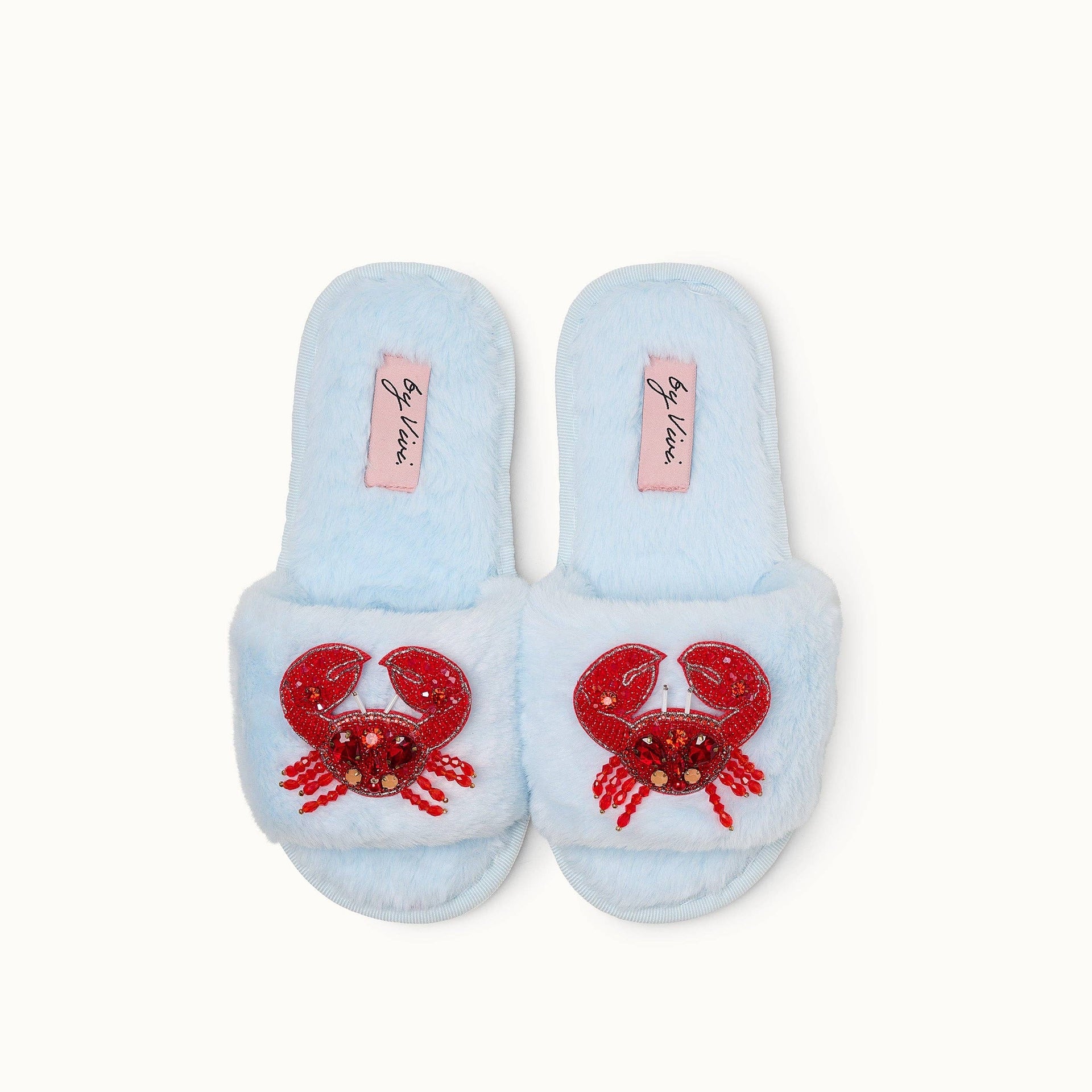 Paire de broches pour Chaussons - Crabe