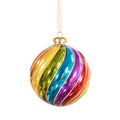 Boule de Noël Spirale arc-en-ciel