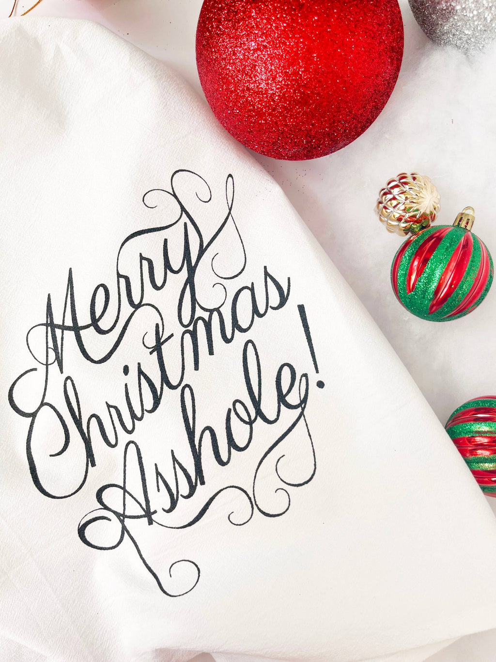Strofinaccio Merry Christmas Asshole