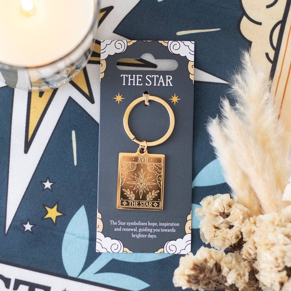 Star Tarot Card Keychain