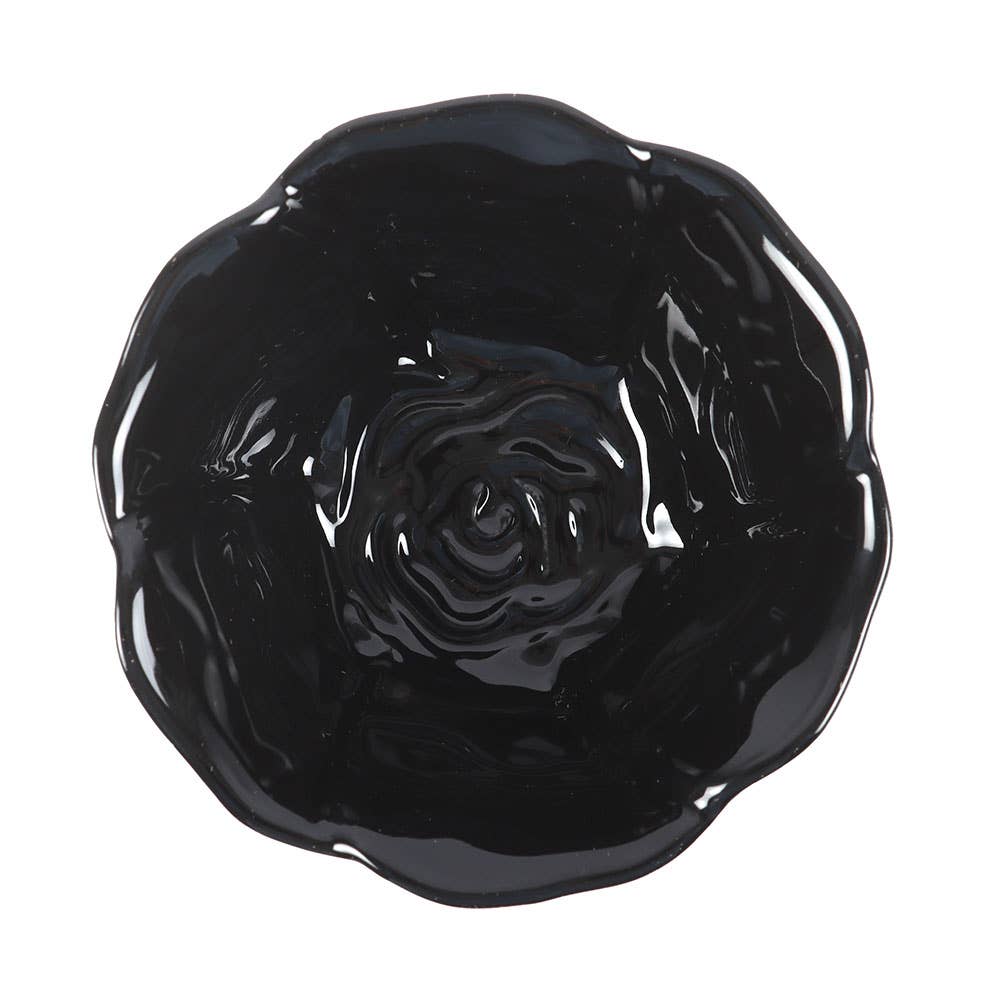 Svuotatasche Fiore Rosa Nera