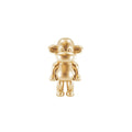 Ornamento - Statuetta Scimmia 'La Leggenda' - Poliresina - Oro - 33x21x50cm