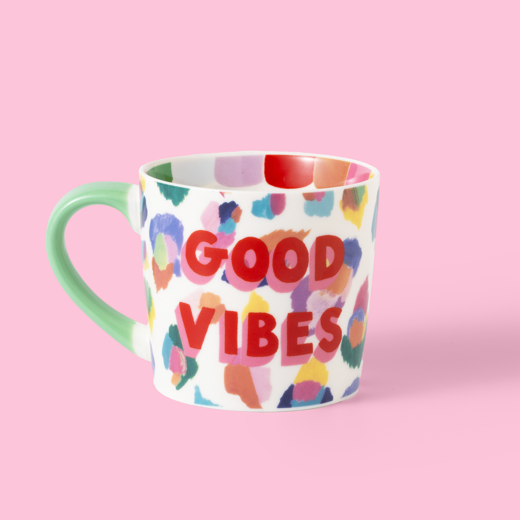 Mug Léopard « Good Vibes » – 300 ml