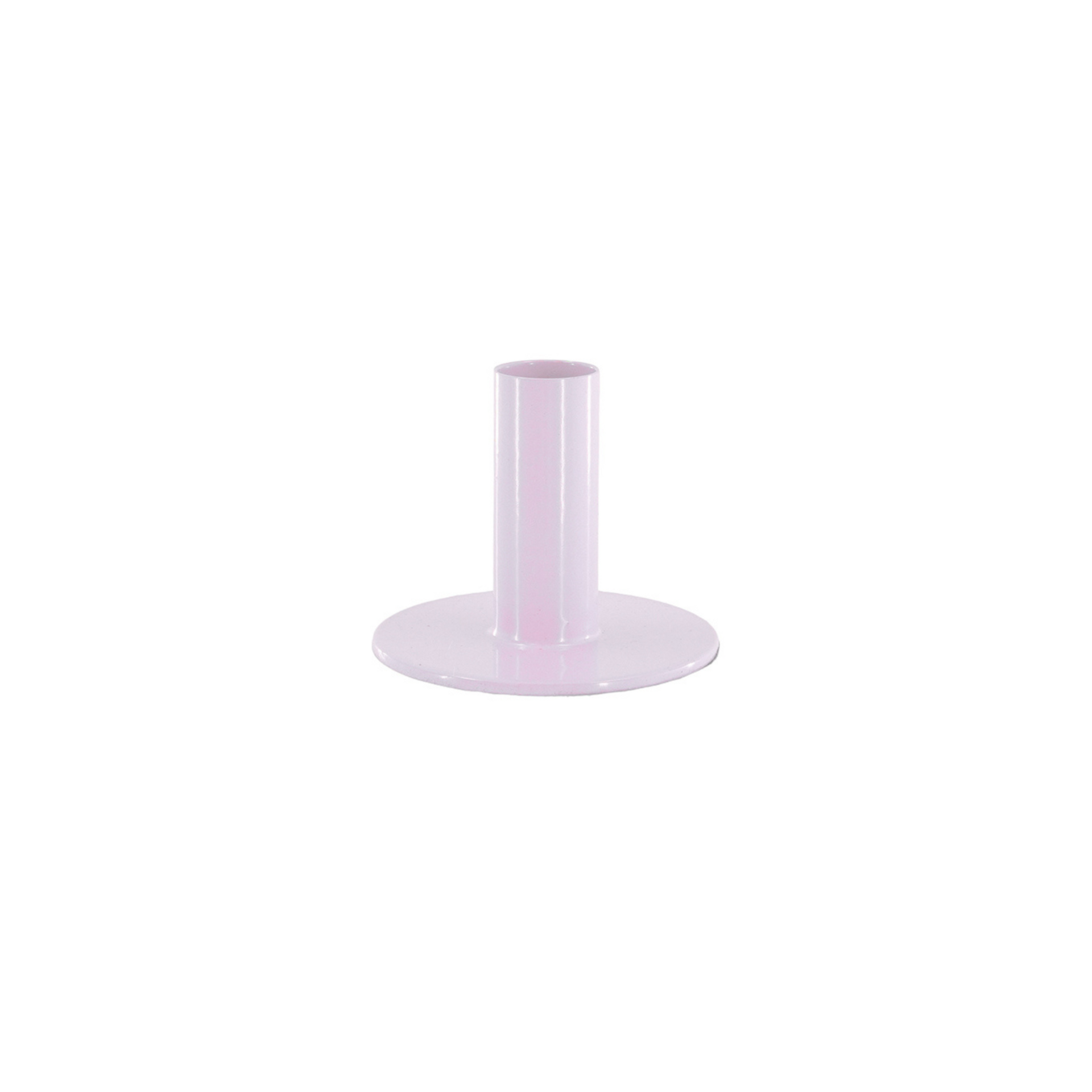 Candelabro - Basico - Metallo - Lilla - 8x8x6,5cm