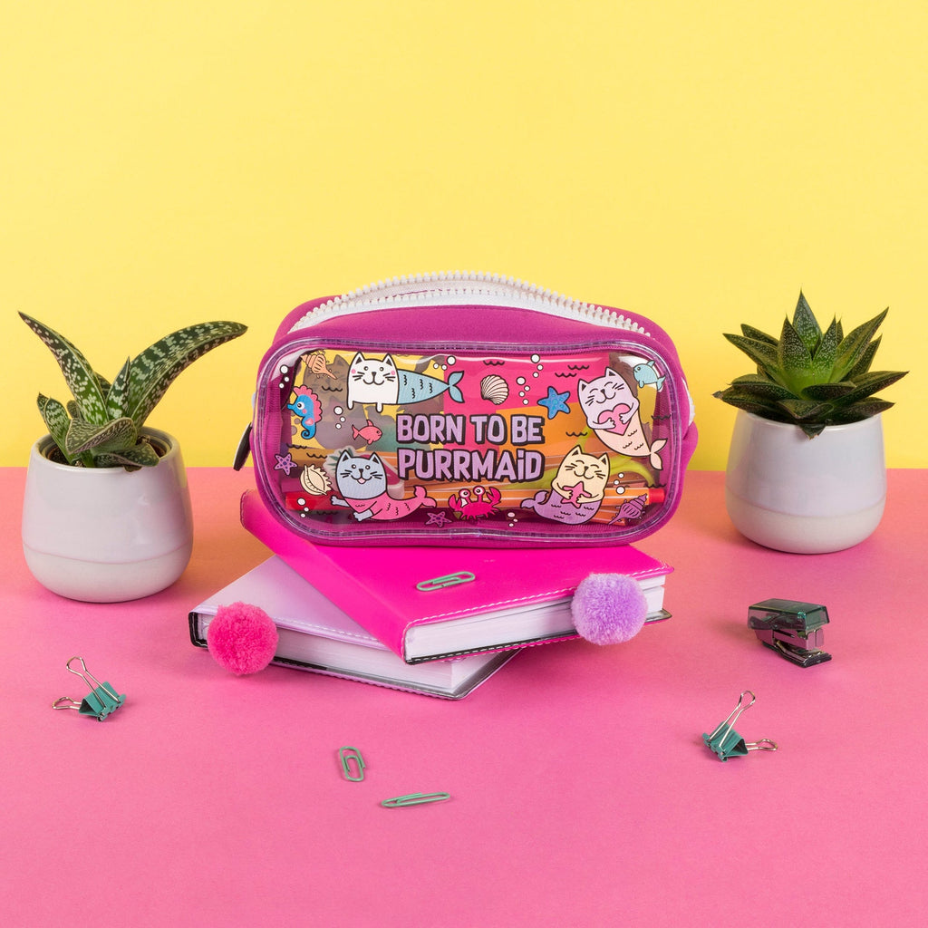Trousse scolaire – chat sirène