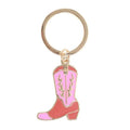 Portachiavi Stivale da Cowboy Rosa