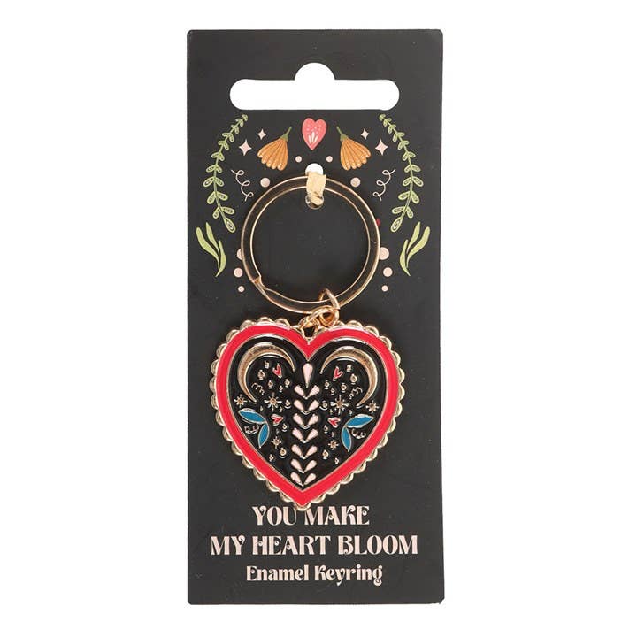 Portachiavi Folk Heart