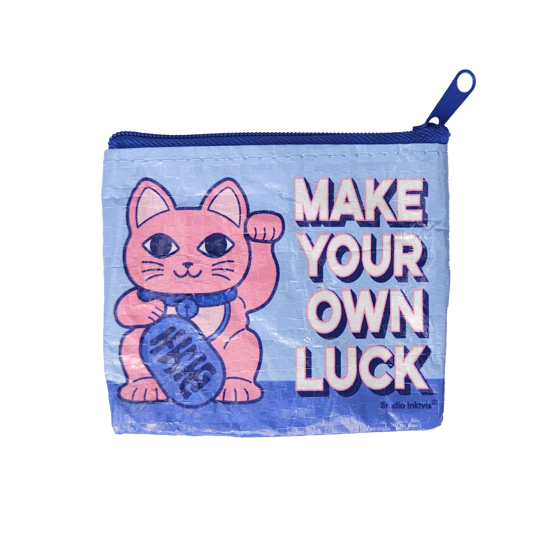 Mini Lucky Cat Coin Purse “Make your own Luck”
