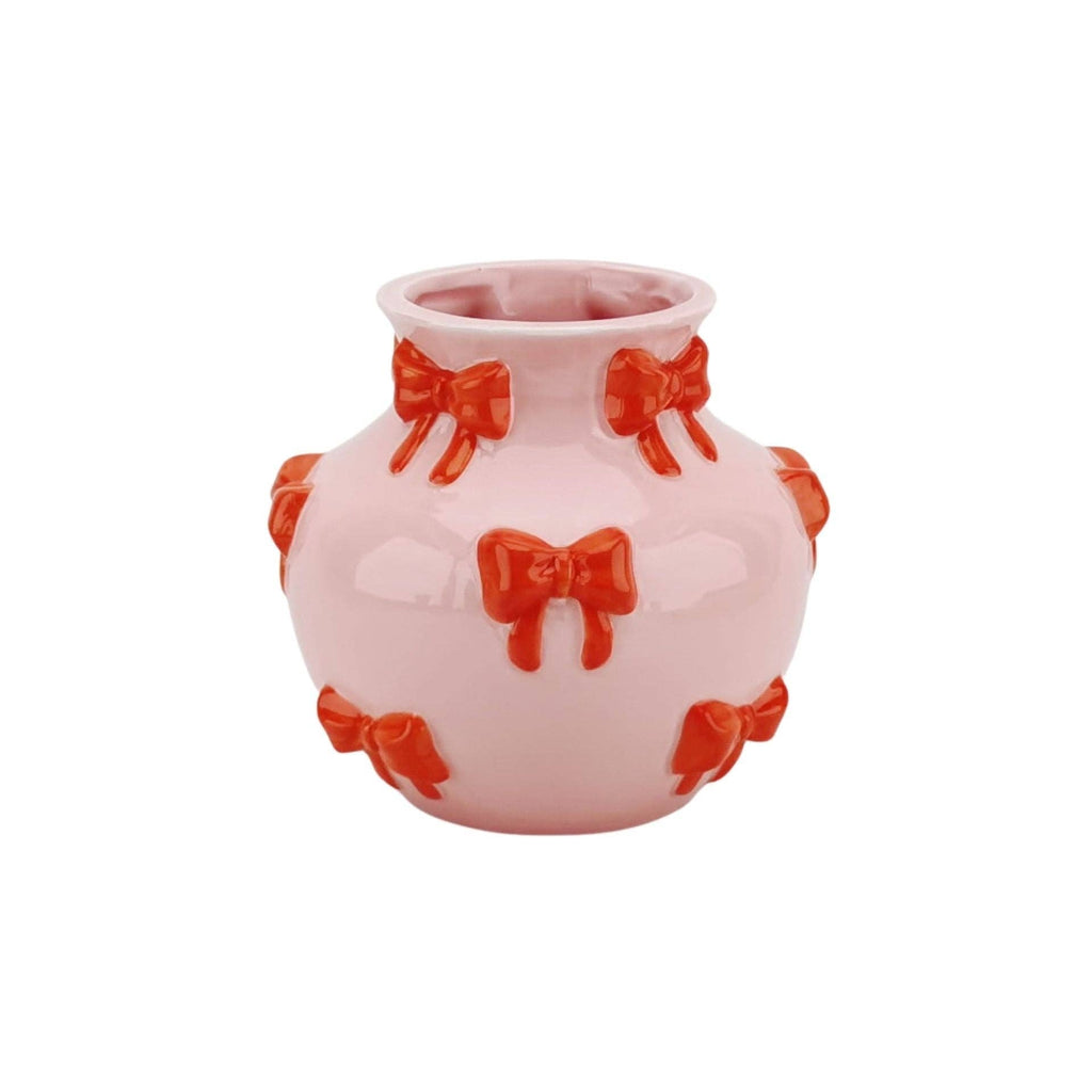 Vaso - Vaso per fiori Rubans - Rosa/Arancio - 14,5x14,5x13cm