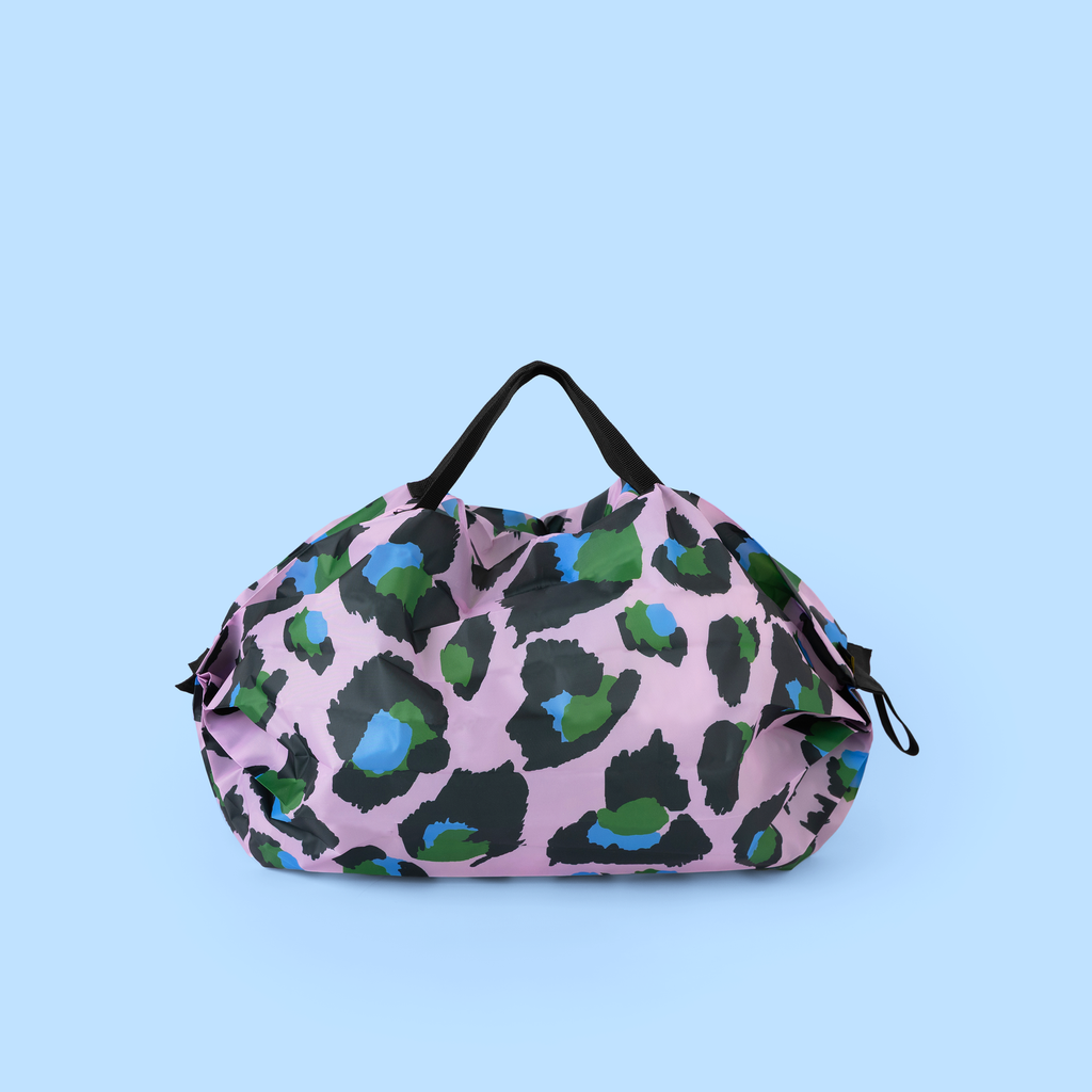Sac de courses réutilisable Léopard rose