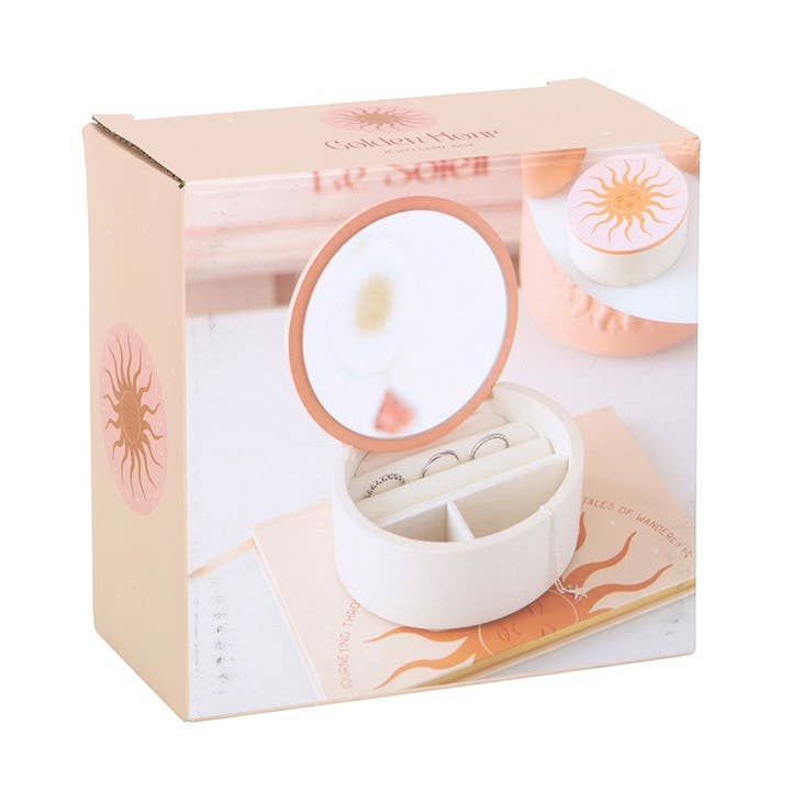 Boîte de rangement à bijoux avec motif Soleil