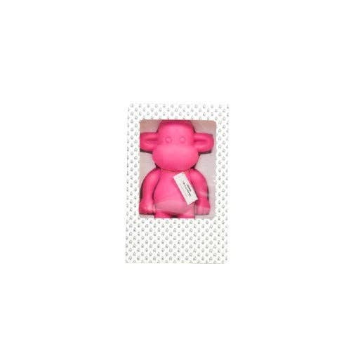Ornamento - Statuetta Scimmia "La Leggenda" - Resina - Rosa - 33x21x50cm